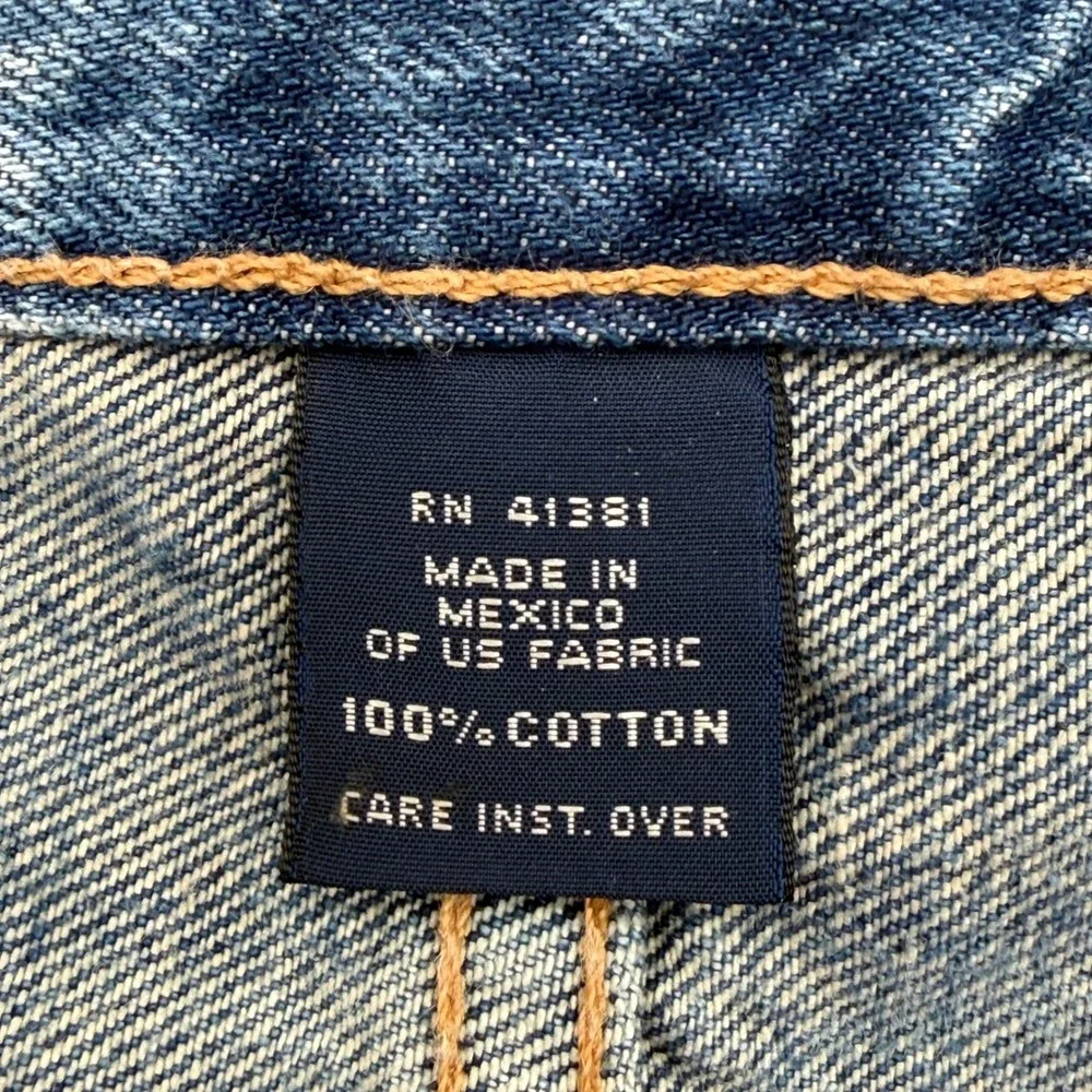 Polo Ralph Lauren Mens Authentic Dungarees Straight Leg Blue Jeans 36x30 Cotton